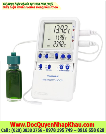 Nhiệt kế Vaccine Monitoring –50.00 đến 70.00°C, 6444 Memory-Loc™ Traceable® Datalogger